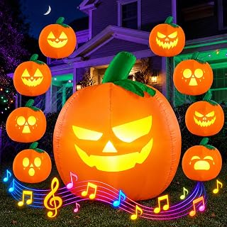 5FT Halloween Light Projector Inflatable Yard Decoration