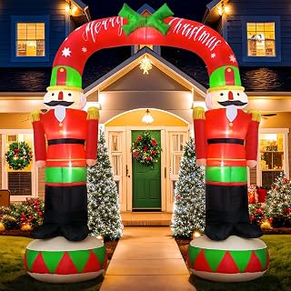 8FT Christmas Nutcracker Inflatable Yard Decoration
