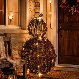 Fall Pumpkin Yard Decoration
