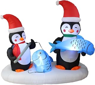 6 FT Christmas Penguin Inflatable Yard Decoration