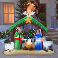 6.4 FT Christmas Nativity Scene Inflatable Yard Decoration