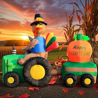 6FT Fall Pumpkin Inflatable Yard Decoration