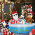7FT Christmas Santa Claus Inflatable Yard Decoration