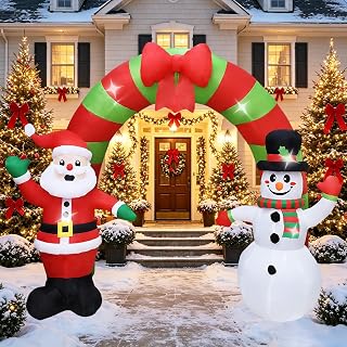10 FT Christmas Snowman Inflatable Yard Decoration