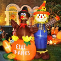 6 Ft Fall Turkey Inflatable Yard Decoration