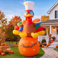 14FT Fall Turkey Inflatable Yard Decoration