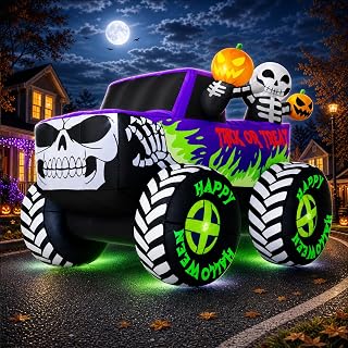 8FT Halloween Skeleton Inflatable Yard Decoration