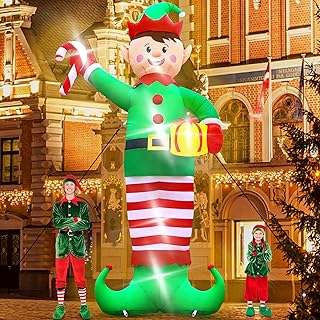 15 FT Christmas Elf Inflatable Yard Decoration