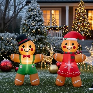 4 ft Christmas Inflatable Yard Decoration 2 Pcs