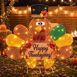 Fall Turkey Yard Decoration