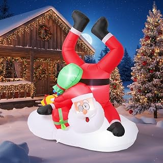 6ft Christmas Santa Claus Inflatable Yard Decoration