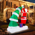 8FT Christmas Santa Claus Inflatable Yard Decoration