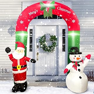 8FT Christmas Snowman Inflatable Yard Decoration