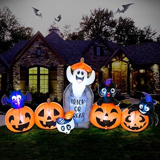 8FT Halloween Ghost Inflatable Yard Decoration