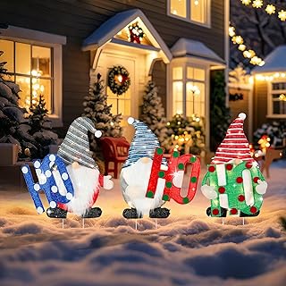 Christmas Gnome Yard Decoration