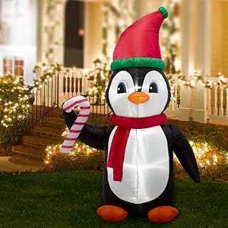 8ft Christmas Penguin Inflatable Yard Decoration