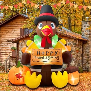 6FT Fall Turkey Inflatable Yard Decoration