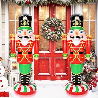 5 ft Christmas Nutcracker Inflatable Yard Decoration 2 Pcs