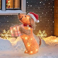 24 Inch Christmas Gift Box Yard Decoration