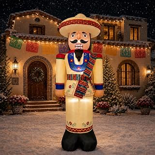 8FT Christmas Nutcracker Inflatable Yard Decoration