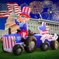 6FT Patriotic Inflatable Yard Decoration