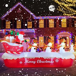 10 FT Christmas Santa Claus Inflatable Yard Decoration