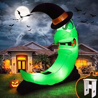 8.9 FT Halloween Witch Inflatable Yard Decoration