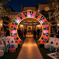 8Ft Holiday Archway Inflatable Yard Decoration