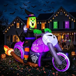 7FT Halloween Witch Inflatable Yard Decoration