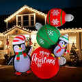 6.5ft Christmas Penguin Inflatable Yard Decoration