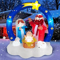6FT Christmas Nativity Scene Inflatable Yard Decoration
