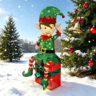 Christmas Elf Yard Decoration