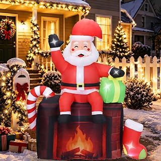 6 FT Christmas Santa Claus Inflatable Yard Decoration