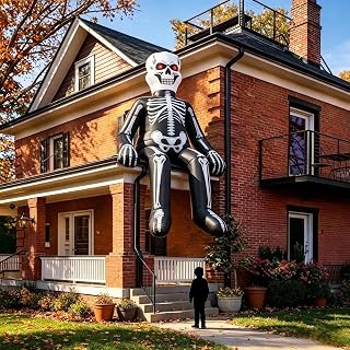 8FT Halloween Skeleton Inflatable Yard Decoration