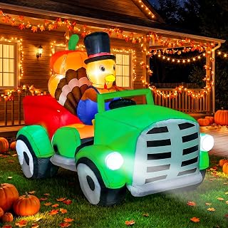 8FT Fall Turkey Inflatable Yard Decoration