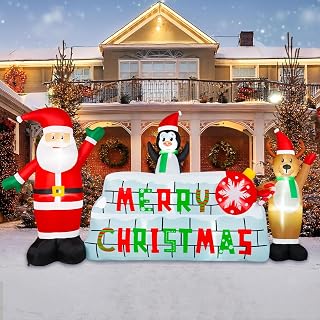 10FT Christmas Reindeer Inflatable Yard Decoration