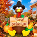 6FT Fall Turkey Inflatable Yard Decoration