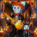 6 FT Halloween Skeleton Inflatable Yard Decoration