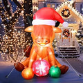 4.9 ft Christmas Santa Claus Inflatable Yard Decoration