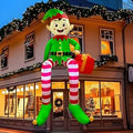 8 FT Christmas Elf Inflatable Yard Decoration