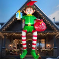 10FT Christmas Elf Inflatable Yard Decoration