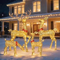 Christmas Reindeer Family Yard Decoration 4 Piece