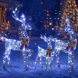 Christmas Reindeer Family Yard Decoration