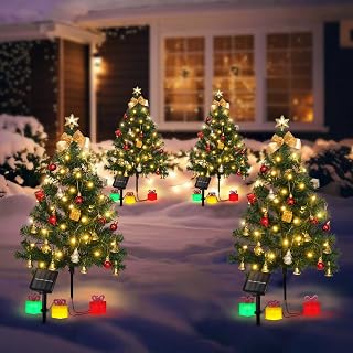 Christmas Christmas Tree Yard Decoration 4 Pack