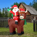 6FT Christmas Santa Claus Inflatable Yard Decoration
