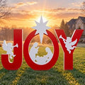 Holiday Nativity Scene Yard Decoration