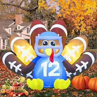 8FT Fall Turkey Inflatable Yard Decoration