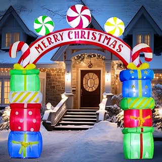 8FT Christmas Gift Box Inflatable Yard Decoration