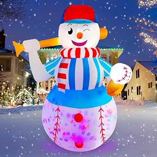 6 FT Christmas Snowman Inflatable Yard Decoration