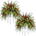 16 in Christmas Christmas Tree Yard Decoration 2 Pcs